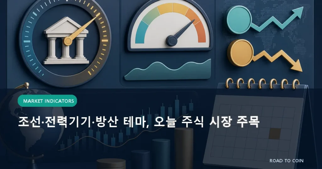 조선·전력기기·방산 테마, 오늘 주식 시장 주목