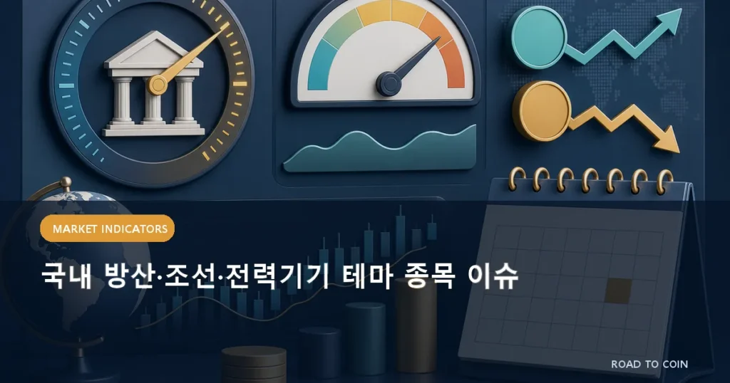 국내 방산·조선·전력기기 테마 종목 이슈