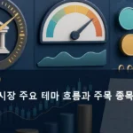 국내 주식 시장 주요 테마 흐름과 주목 종목 분석