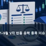 미국 주식 7~9월 V자 반등 유력 종목 이슈 정리