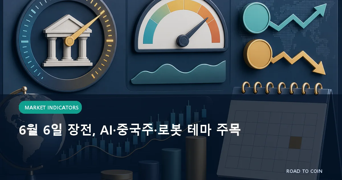 6월 6일 장전, AI·중국주·로봇 테마 주목