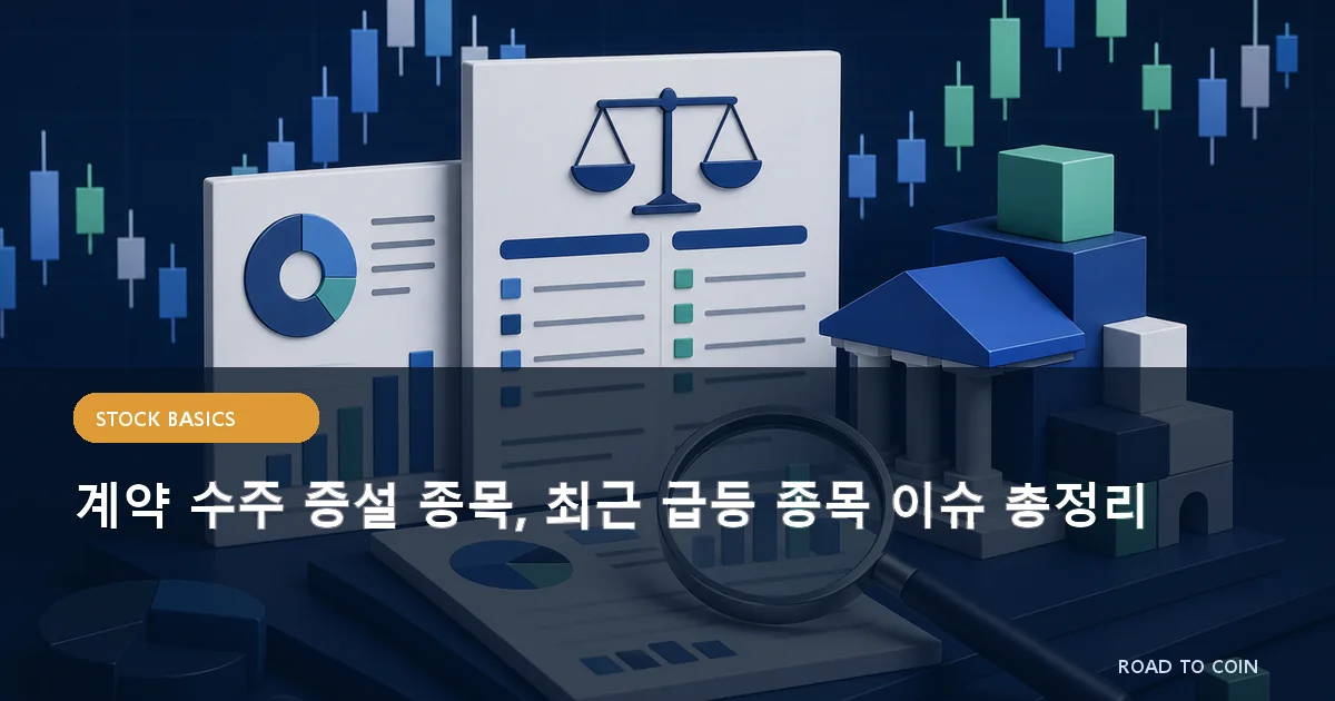 계약 수주 증설 종목, 최근 급등 종목 이슈 총정리