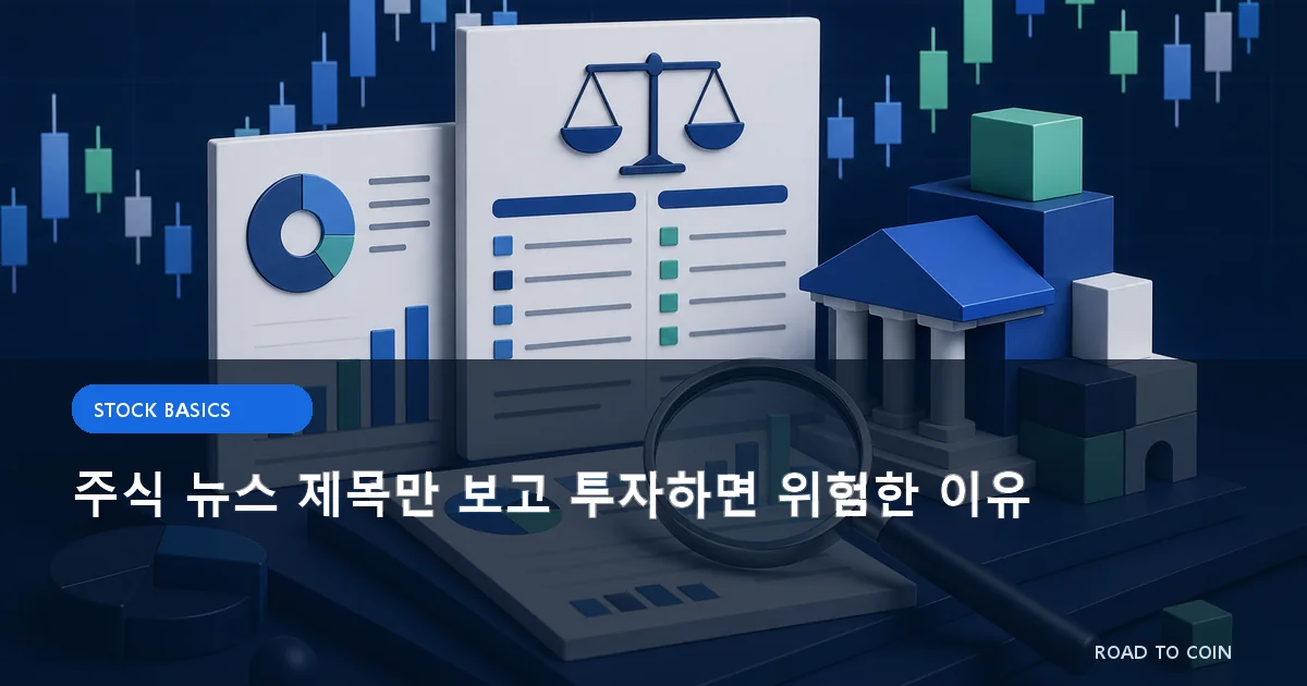 주식 뉴스 제목만 보고 투자하면 위험한 이유