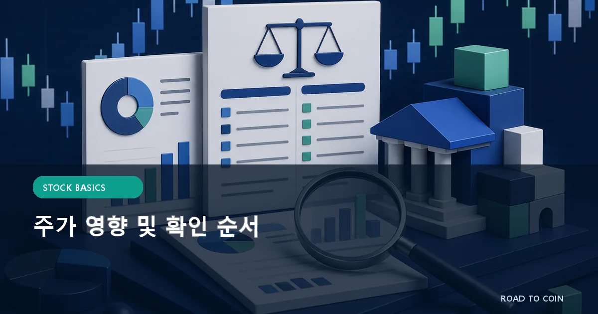 주가 영향 및 확인 순서