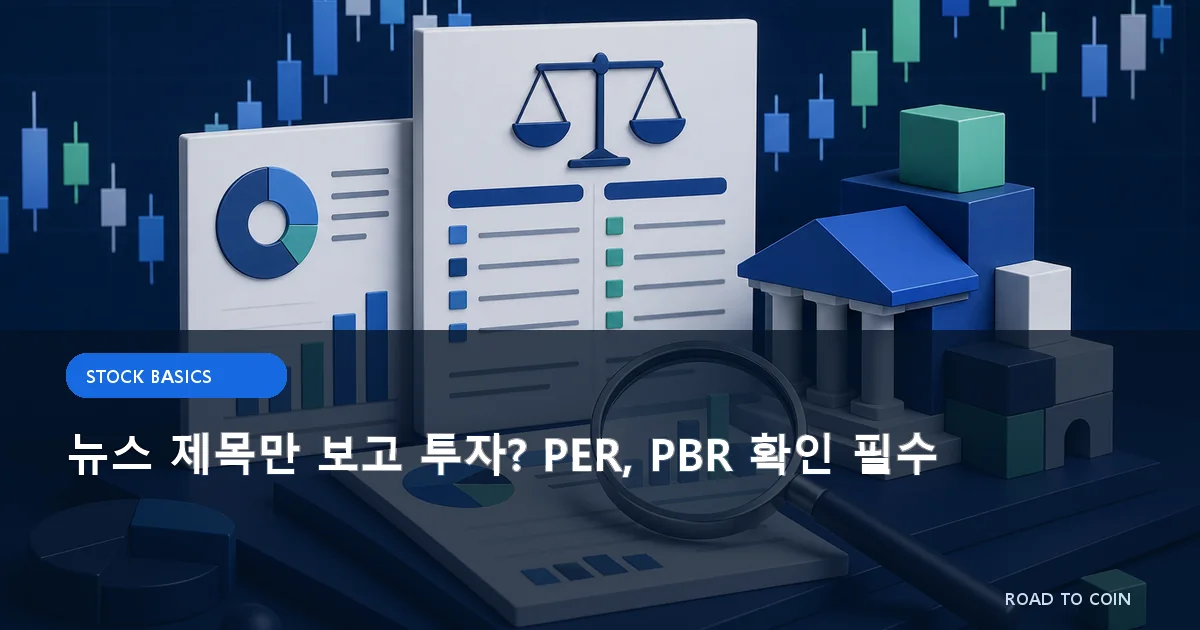 뉴스 제목만 보고 투자? PER, PBR 확인 필수