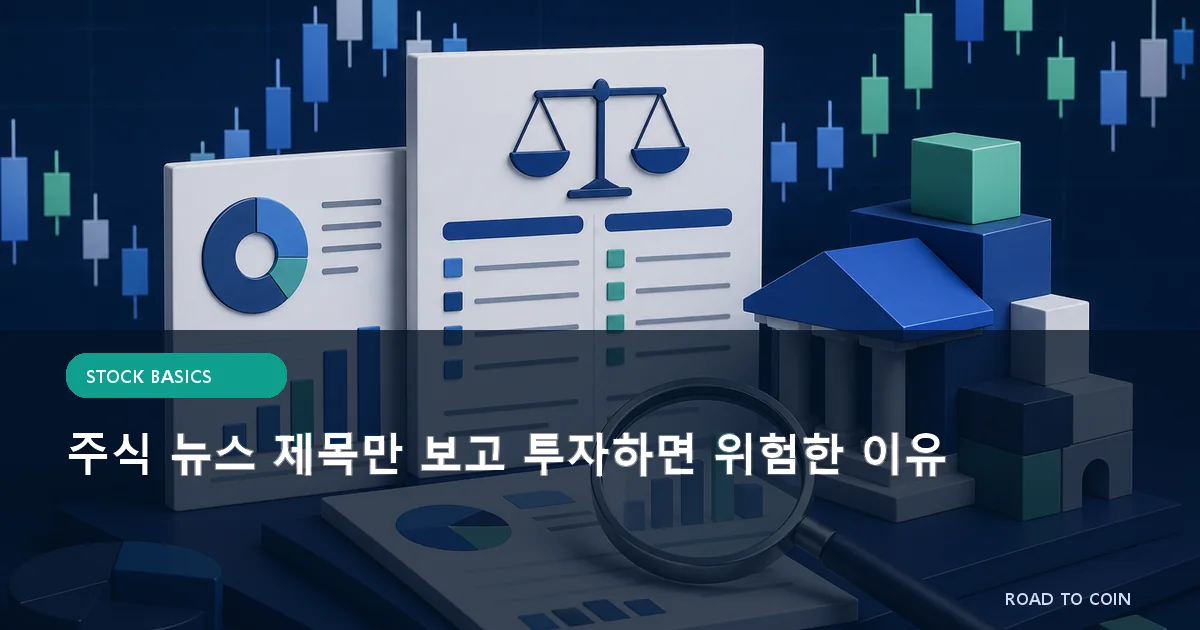 주식 뉴스 제목만 보고 투자하면 위험한 이유