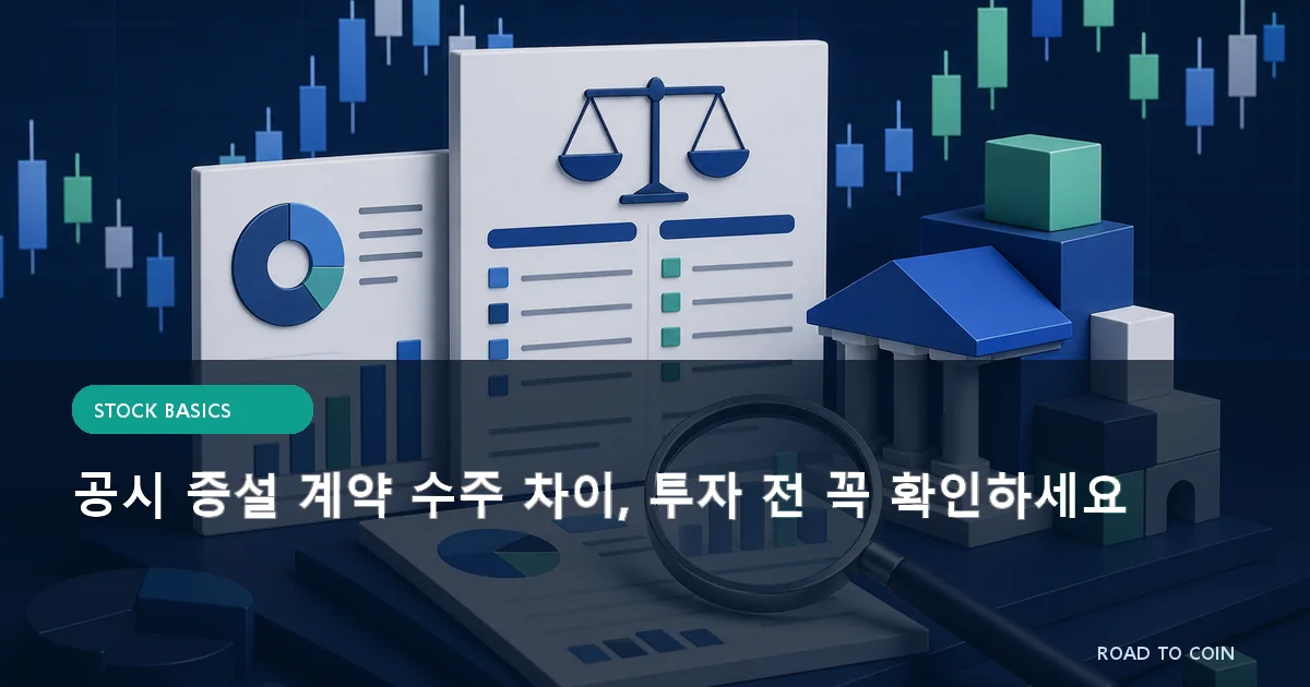 공시 증설 계약 수주 차이, 투자 전 꼭 확인하세요