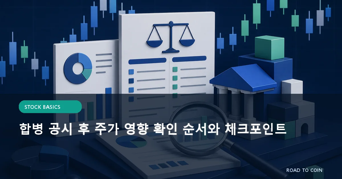 합병 공시 후 주가 영향 확인 순서와 체크포인트