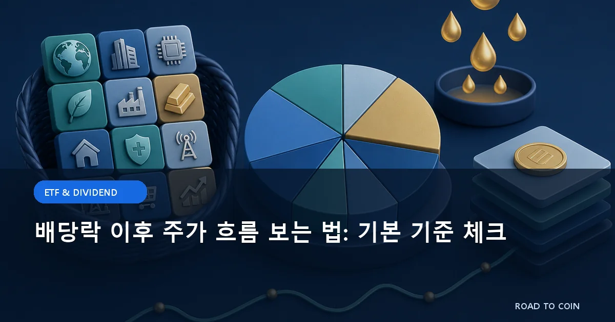 배당락 이후 주가 흐름 보는 법: 기본 기준 체크