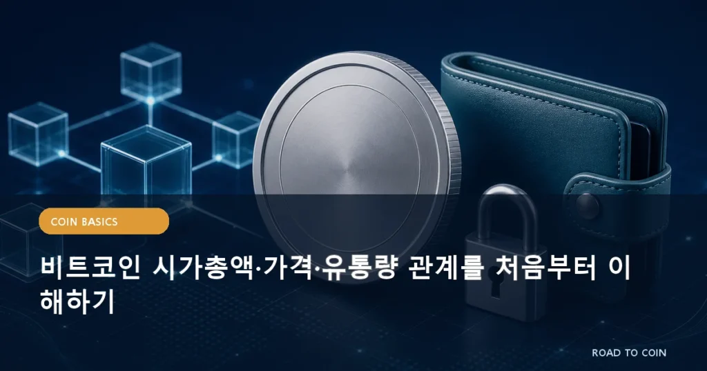 비트코인 시가총액·가격·유통량 관계를 처음부터 이해하기