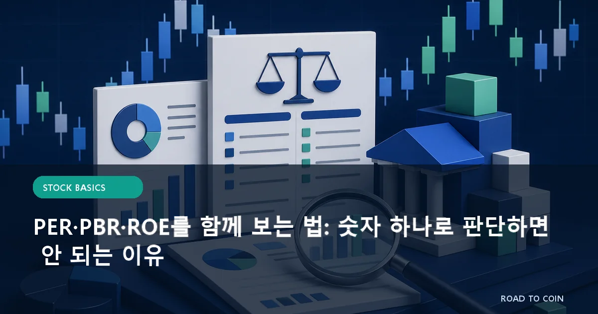 PER·PBR·ROE를 함께 보는 법: 숫자 하나로 판단하면 안 되는 이유